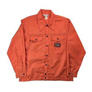 Swingster Vintage 1970s O's Gold Seed Orange Windbreaker Jacket Mens Large L